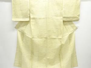 大正ロマン　本場小千谷ちぢみ　波模様織り出し着物